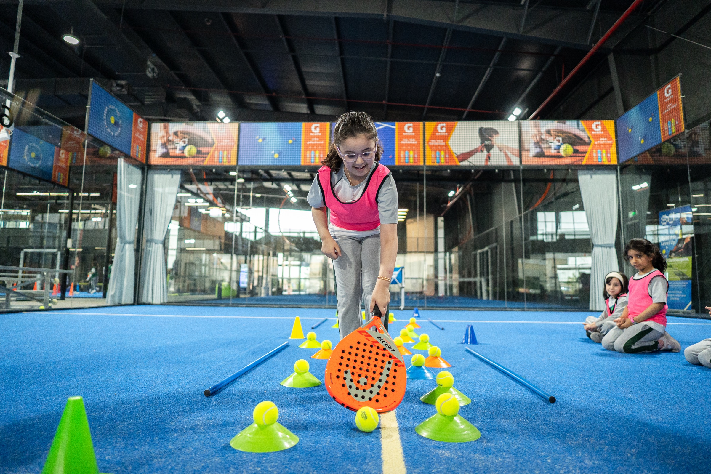 Student padel activity during a Sports District school trip