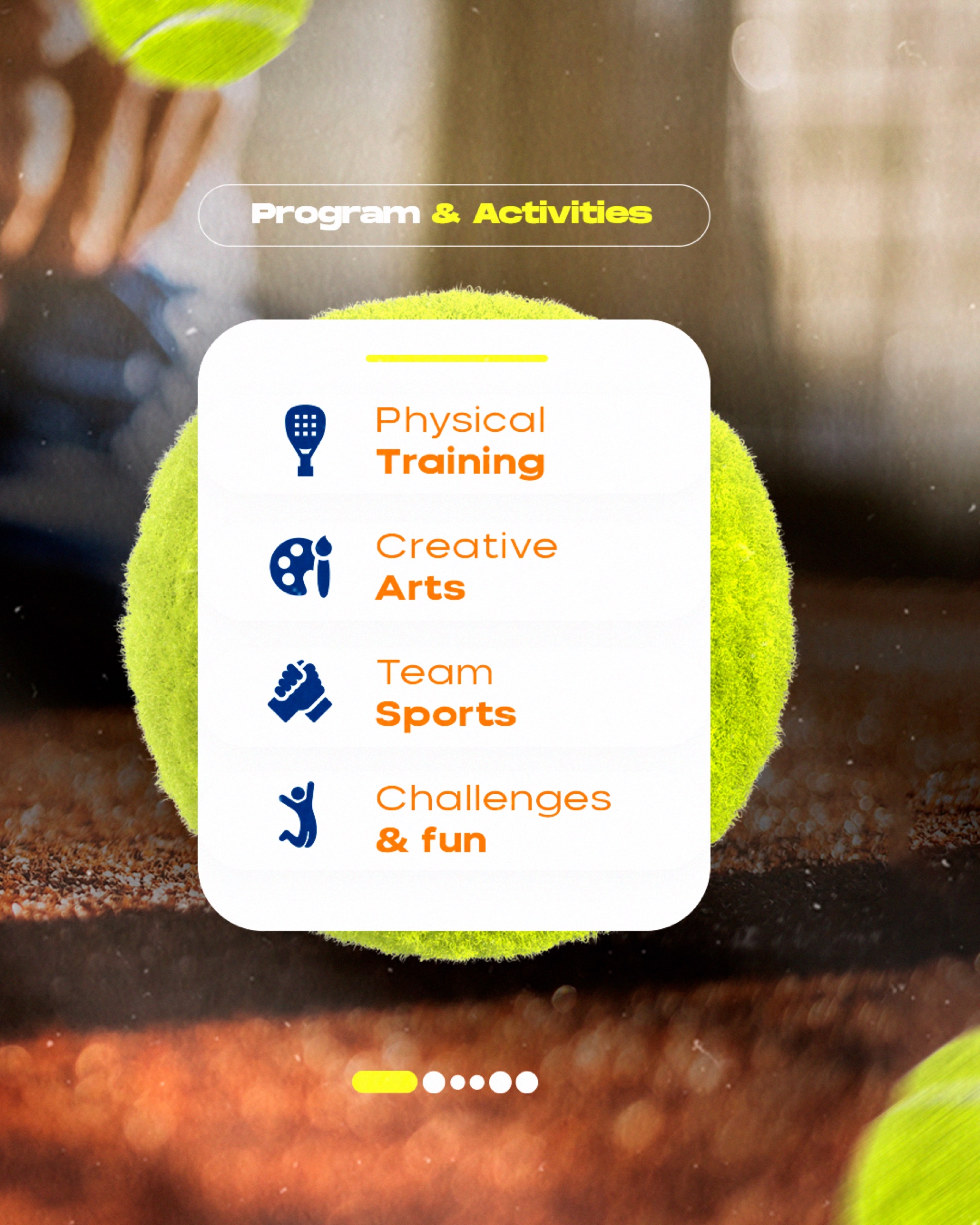 Teen Summer Camp activities visual