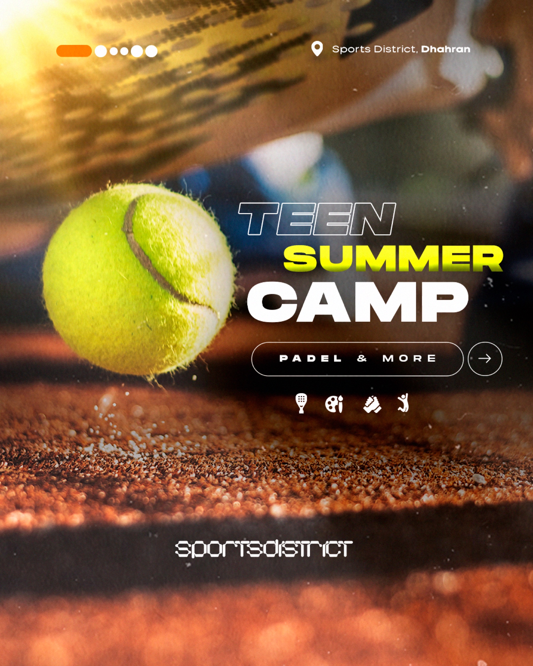 Teen Summer Camp padel and more visual